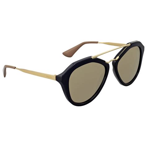 prada sunglasses pr 12qs|Prada Pilot Light Brown Mirror Sunglasses PR.